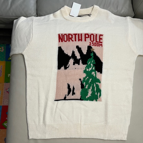 Pull & Bear Men’s “North Pole” Graphic Sweater - Size L - Picture 3 of 7